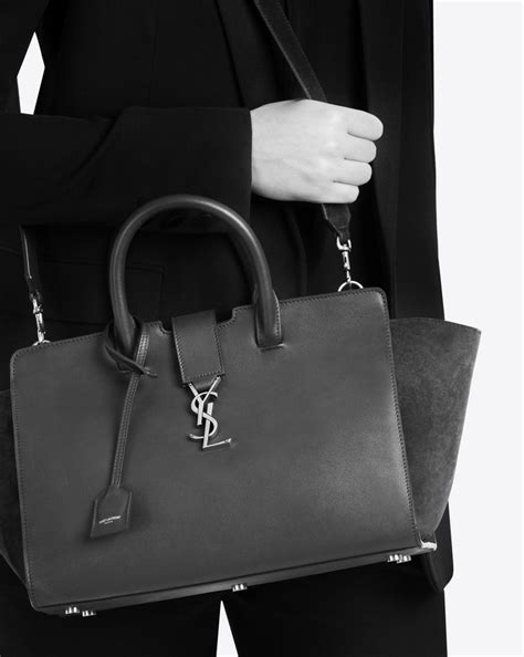 ysl small downtown tote|saint laurent leather shopper tote.